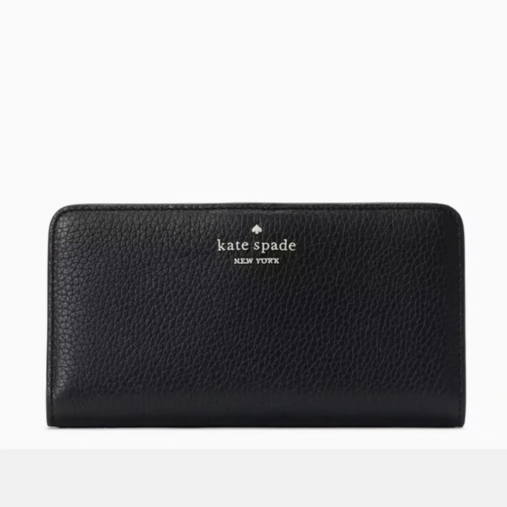 Kate Spade Dumpling Large Slim Bifold Wallet COLOR: Black